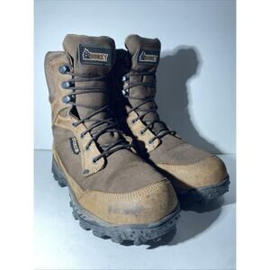 Rocky Mens Ridge Top 600G Insulated Waterproof Hiking Boots Brown Size 8.5